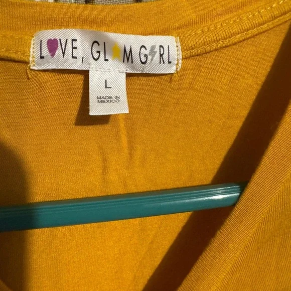 Love Yellow Tie Front Tank Top - Picture 3 of 3